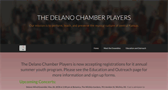 Desktop Screenshot of delanochamberplayers.org