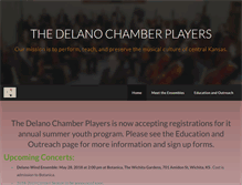 Tablet Screenshot of delanochamberplayers.org